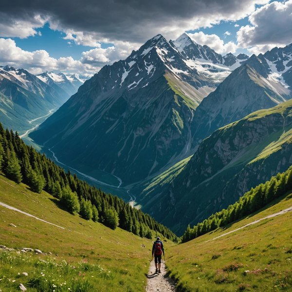 Quels sont les meilleurs itinéraires pour une randonnée dans les montagnes du Caucase, Géorgie ?