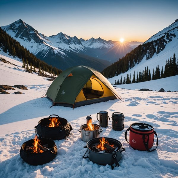 Quels sont les équipements nécessaires pour un camping en zone de haute altitude en hiver?